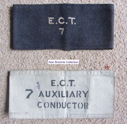 Edinburgh Corporation Transport armbands