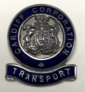 Cardiff Corporation Transport inspector's cap badge (1933-1950)