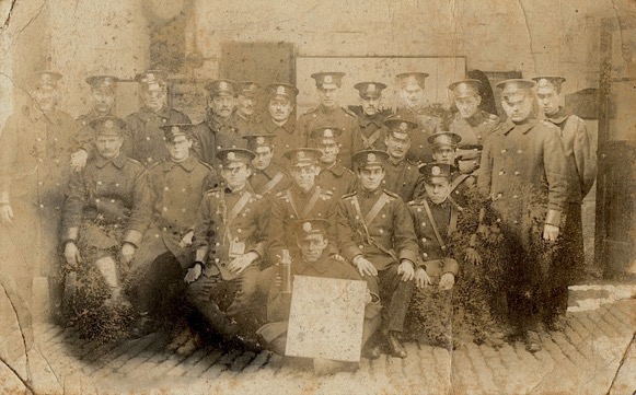 Cardiff Corporation Tramways staff hphoto at Wood Street