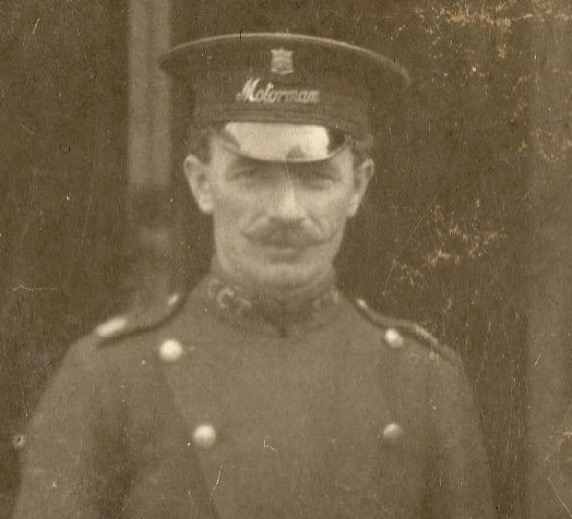 Cardiff Corporation Tramways tram driver 1913