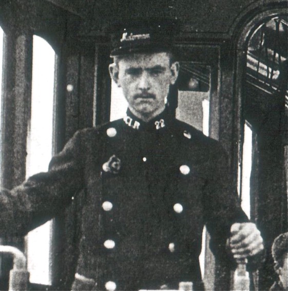 Darlington Corporation Light Railways Tram driver No 22