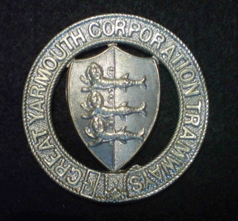 Great Yarmouth Corporation Tramways cap badge