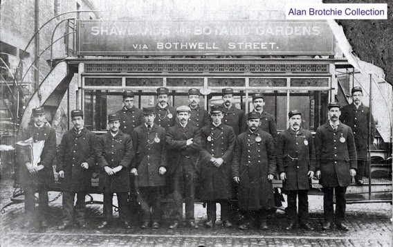 Glasgow Corporation Tramways horse tram staff