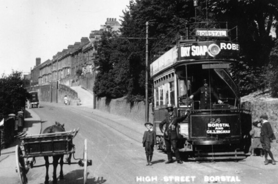 Chatham and District Light Railway Tram No 24 at the Borstal terminus