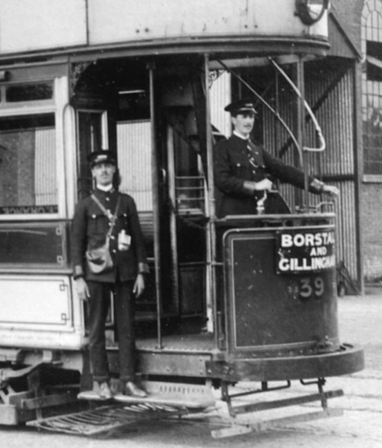 Chatham and District Light Railway Tram No 39 at Luton Depot