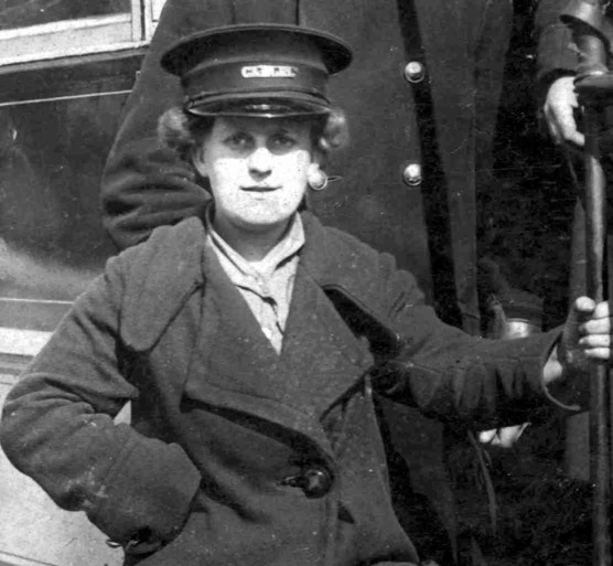 Chatham and District Light Railway Great War tram conductress