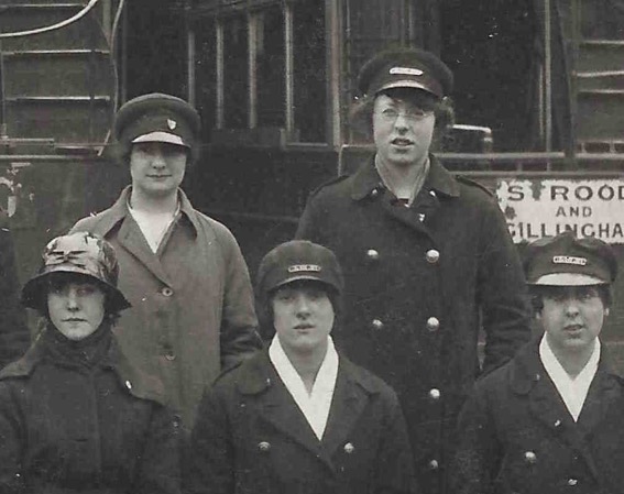 Chatham and District Light Railway Great War tram conductresses