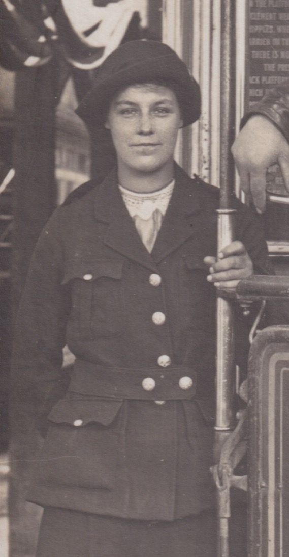 Gloucester Corporation Light Railways Great War tram conductress