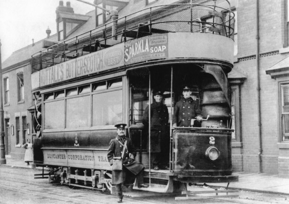Doncaster Corporation Tramways Tram No 9 at the Hyde Park Road terminus