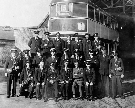 Dublin United Tramways depot staff photo 1932