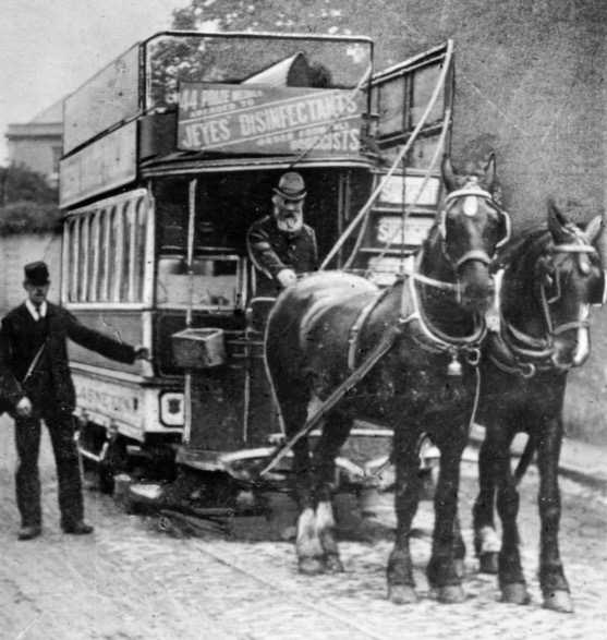 Dublim United Tramways horse tram 1890s
