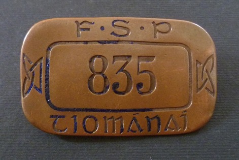 Dublin tramway drivers PSV badge