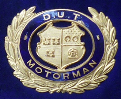 Dublin United Tramways badge