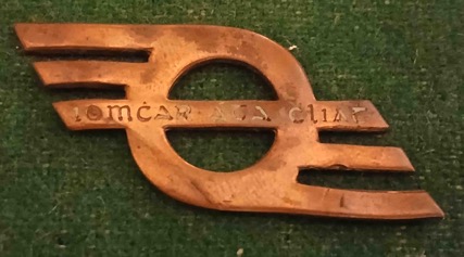 Cras Iompair ireann cap badge brass Dublin Tramways