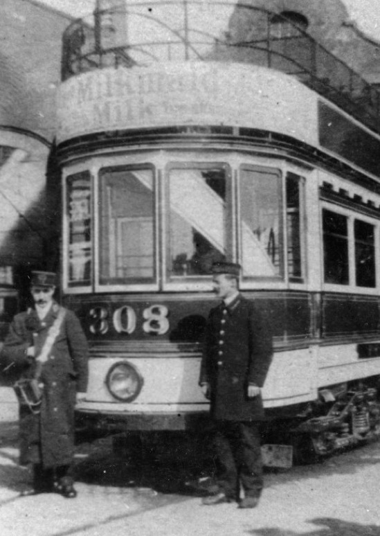 Dublin United Tramways tram inspector Clontarf depot