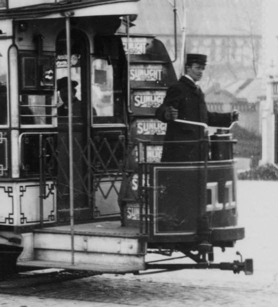 Dublin United Tramways Tram No 11 and conductor