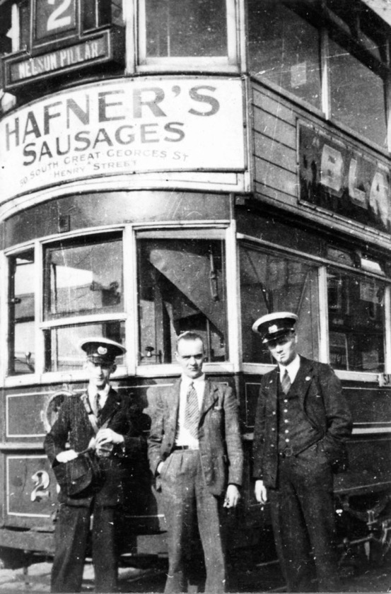 Dublin United Tramways tram conductor and motorman