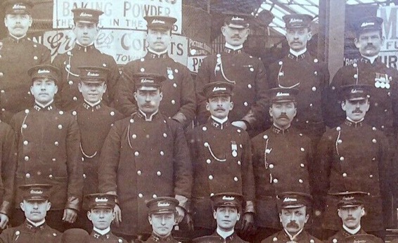 Colchester Corporation Tramways staff photo c1910