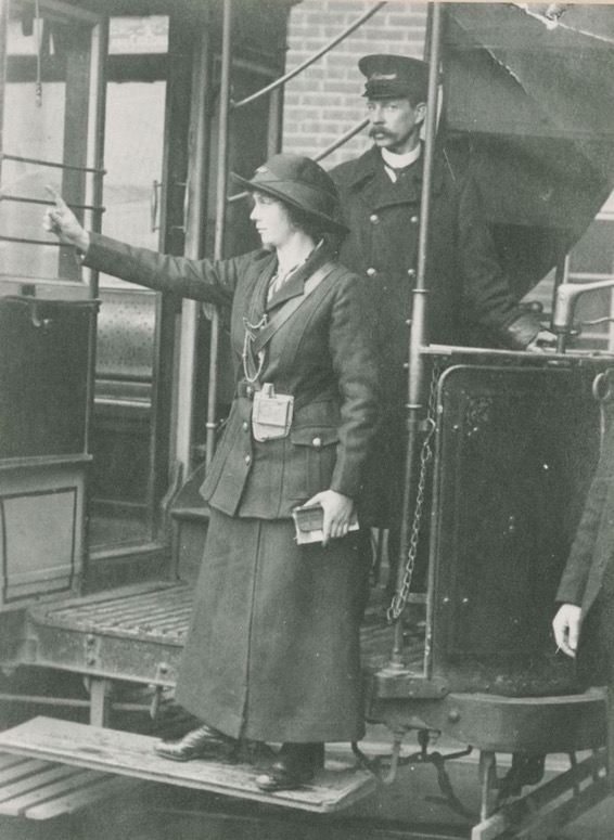 Colchester Corporation Tramways Great War tram conductress Miss Ann Cudden