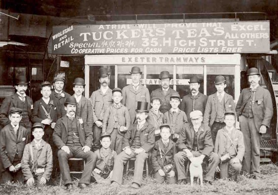 Exeter Tramways staff photo 1880s