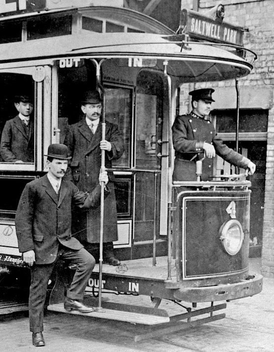 Gateshead and District Tramways Company Tram No 4 1902 Driver Sam Wilson