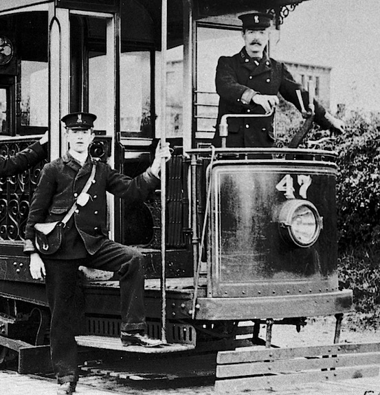 Gateshead and District Tramways Company Tram No 47 and crew 1902