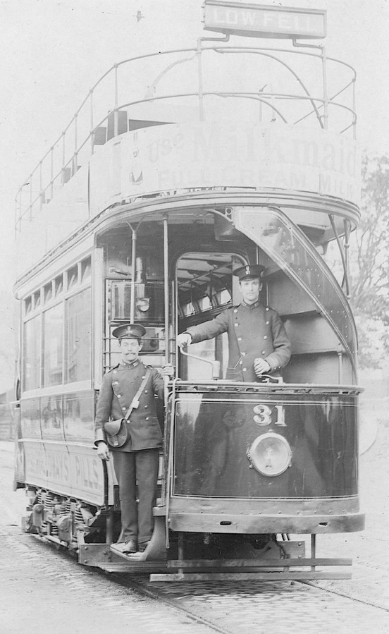 Gateshead and District Tramways Tram No 31 and Crew 