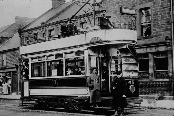 Gateshead and District Tramways Tram No 45 in Wrekenton