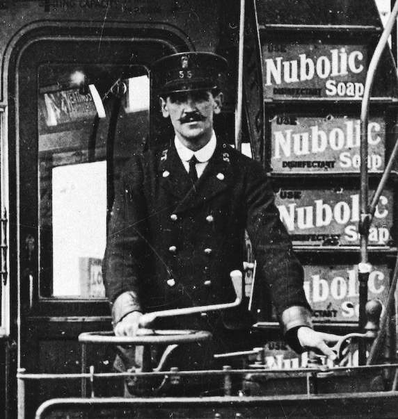 Devonport and District Tramways tram driver