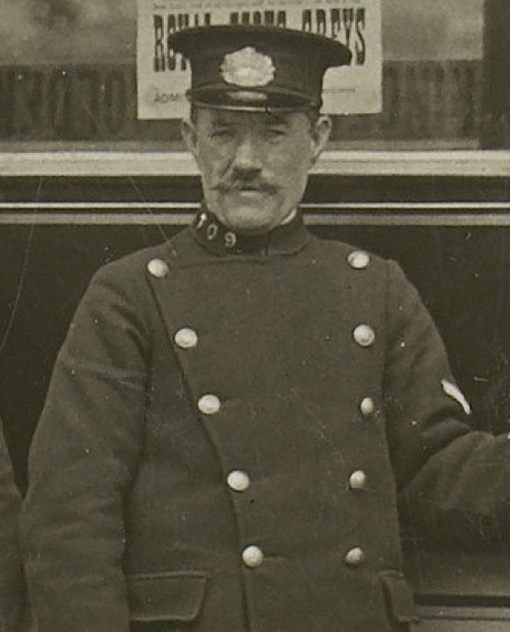 Edinburgh and District Tramways cable tram driver 1910