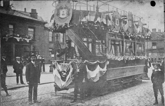 Glossop Tramways decorated tram