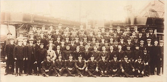 Coventry Electric Tramways staff circa 1895