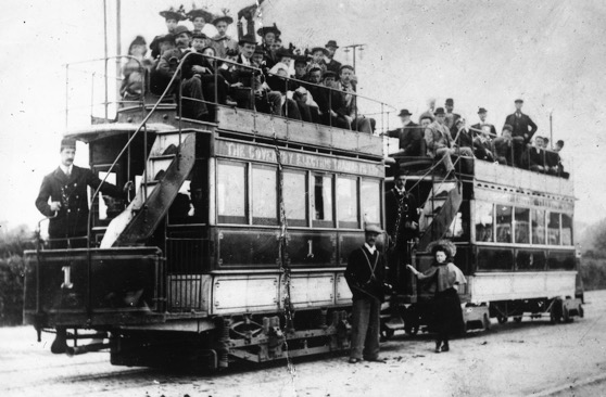 Coventry Electric Tramways Tramcar No 1 and Trailer No 9