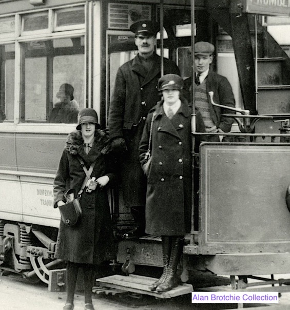 Dunfermline and District Tramways Great War tram conductresses