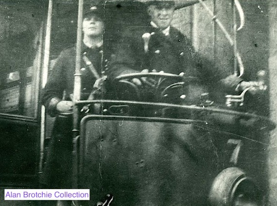 Dunfermline and District Tramways conductress