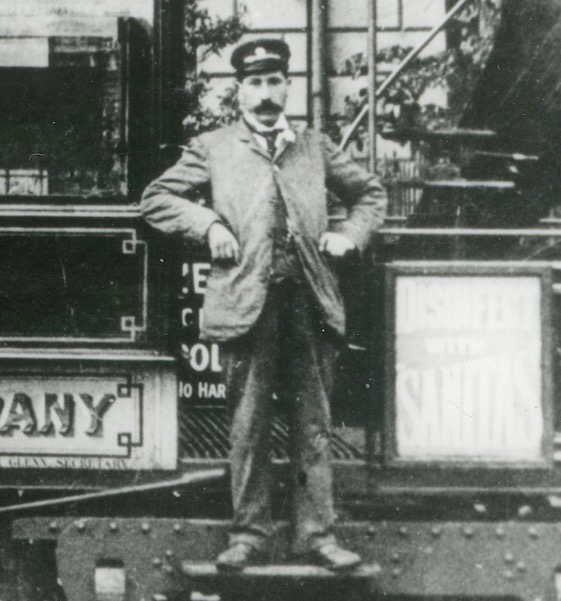 Edinburg Northern Tramways cable tram driver