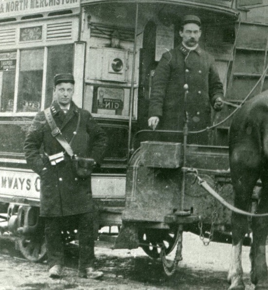 Edinburgh Street Tramways Horse Tram crew