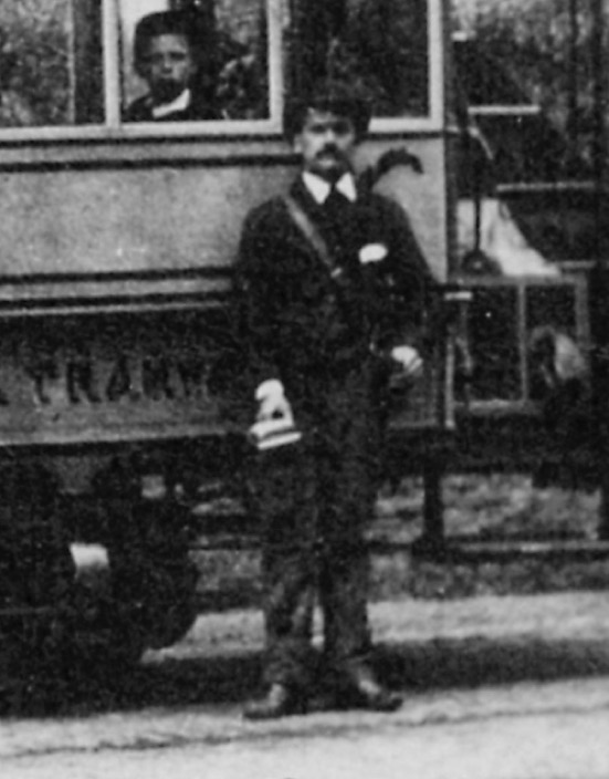 Dewsbury Batley & Birstall Steam Tram conductor