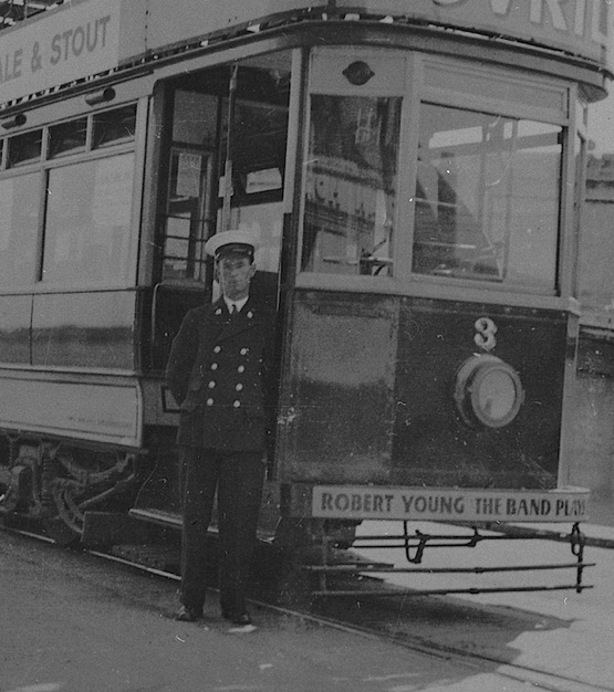Dover Corporation Tramways Tramcar No 3 at the Pier 1935