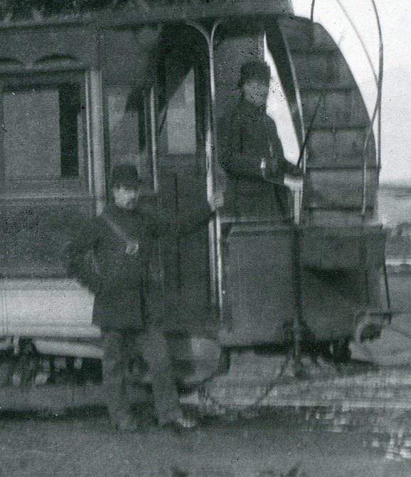 Greenock and Port Glasgow Tramways Company Horse Tram conductor and driver