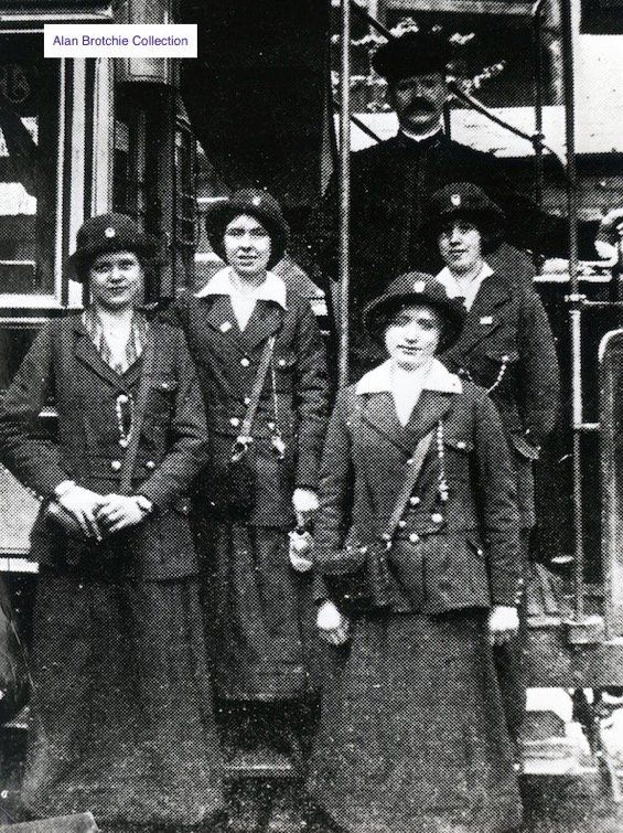 Greenock and Port Glasgow Tramways Great War conductresses
