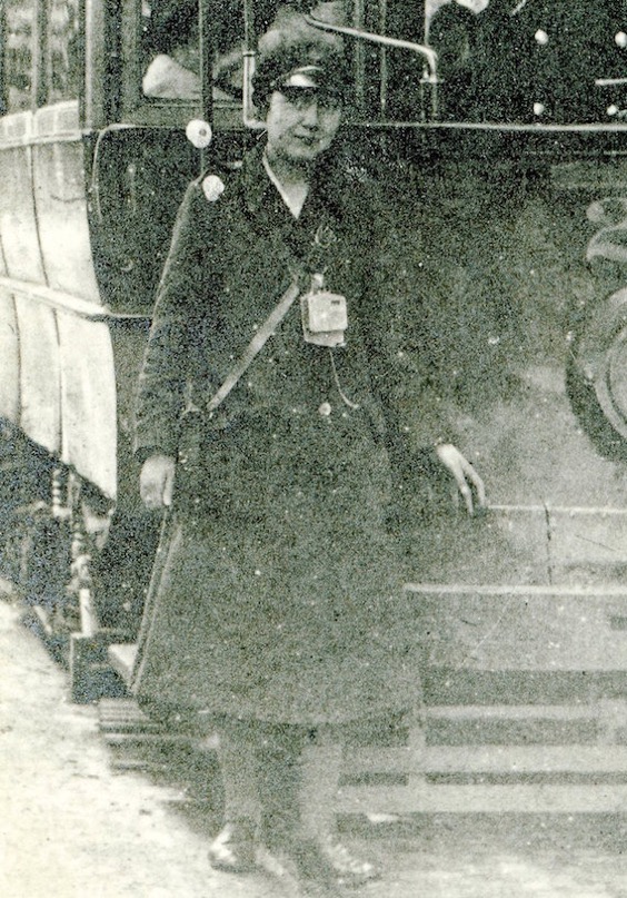 Dumbarton Burgh and County Tramways Tram conductress