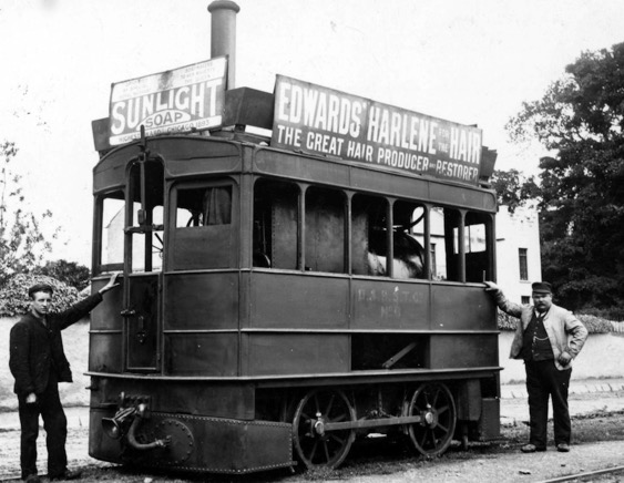 Dublin and Blessington STeam Tramway tram No 6 and crew