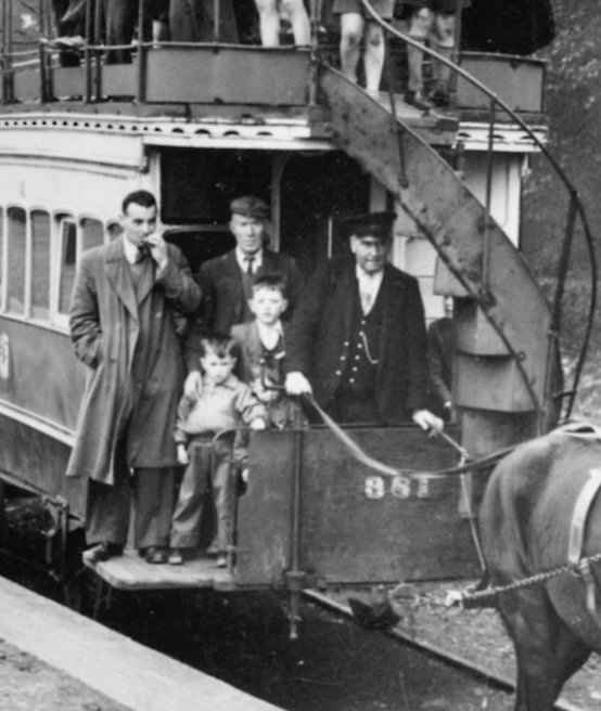 Fintona tram 30th September 1957