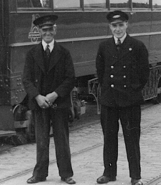Grimsby and Immingham Electric Railway motorman and conductor 1961