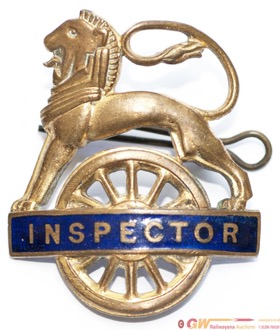 British Railways (Eastern Region) 'Lion over Wheel' inspector's cap badge