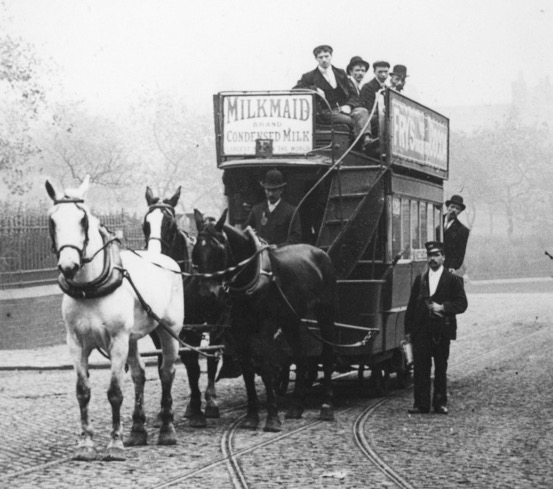 City of Birmingham Tramways horse tram at the first of Albert Street