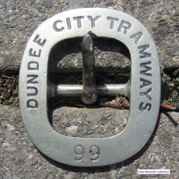 Dundee City Tramways cash bag ticket machione buckle