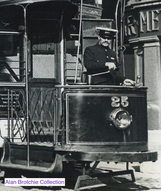 Dundee City Tramways Tram No 25 and motorman