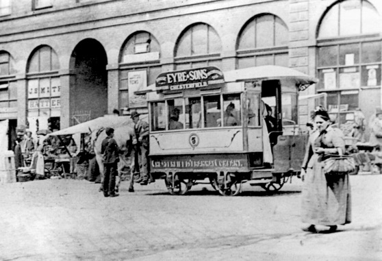 Chesterfield Tramways Company horse tram No 5